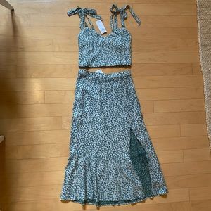 NWT Abercrombie Matching Skirt and Crop Tank Set
